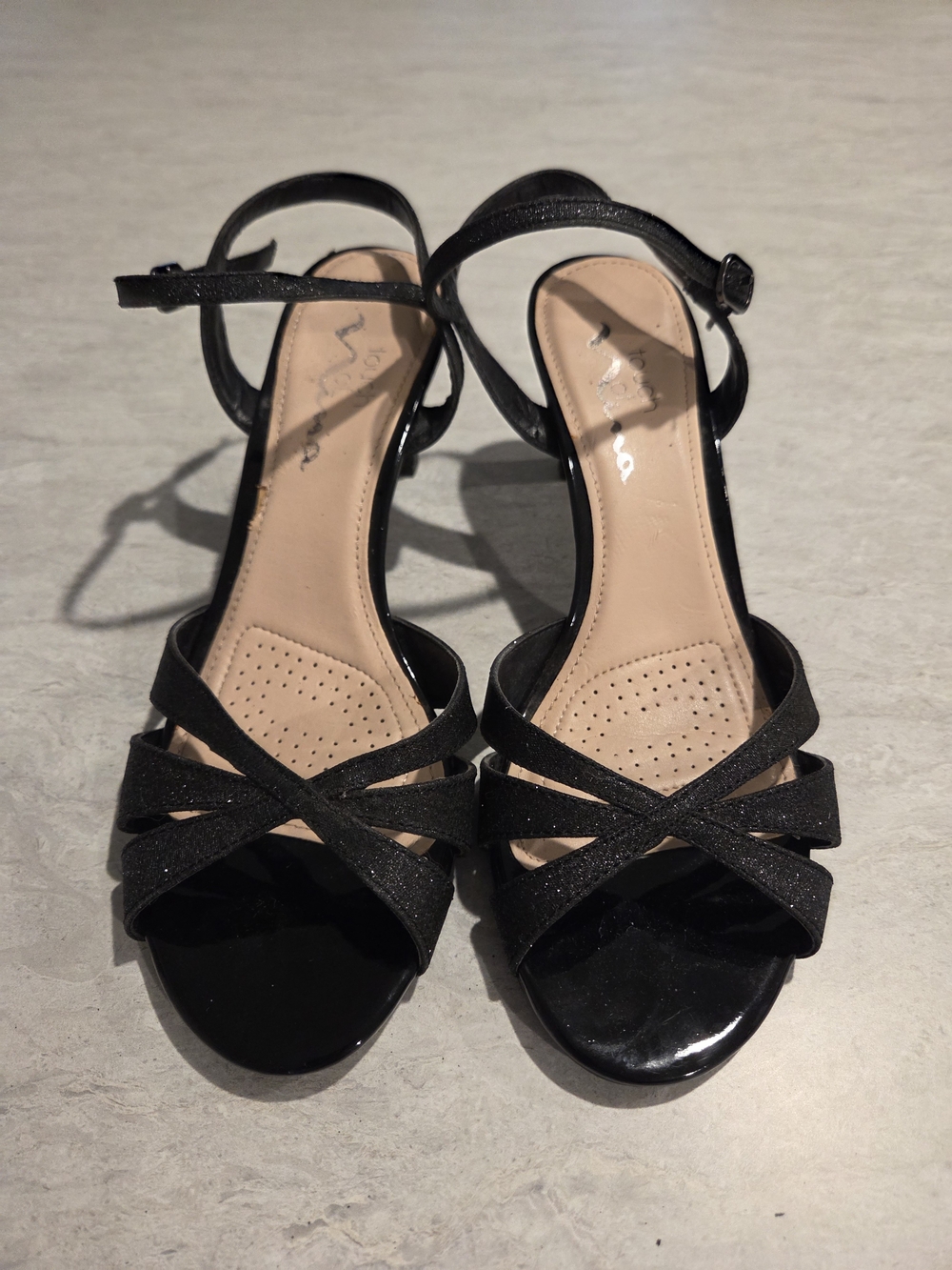 Women’s Black Strappy Ankle Strap Sandals